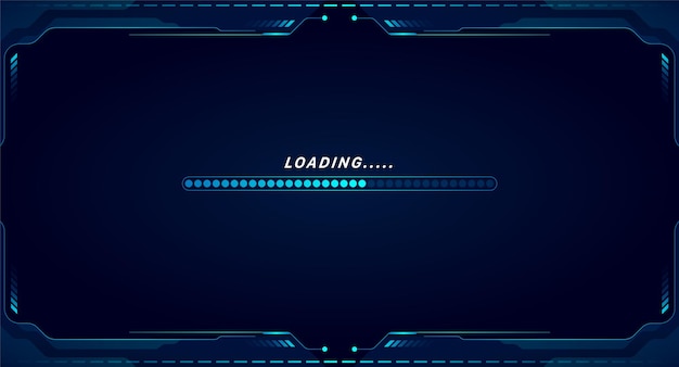 Carregamento de jogos no design de conceito de tecnologia de monitor