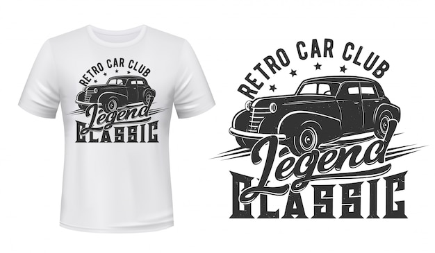 Carro antigo para impressão de t-shirt