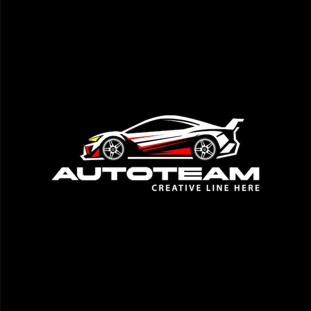 Vetor carro automotivo uma ilustração do logotipo de esporte