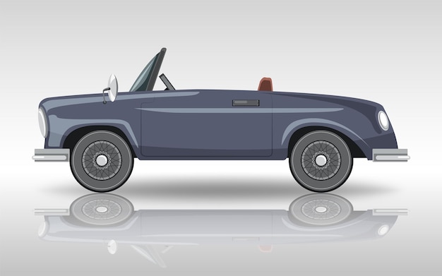 Carro clássico em fundo branco