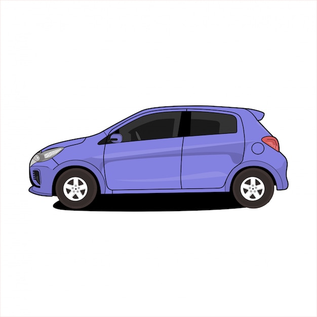 Carro de cidade de ilustração vetorial, honda brio