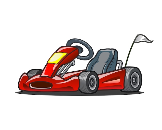 Mascote De Carro De Corrida De Fórmula Sorridente De Desenho Animado  Ilustração do Vetor - Ilustração de campeonato, pequeno: 235213202