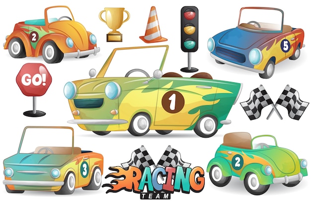 Vetores e ilustrações de Jogos carros para download gratuito