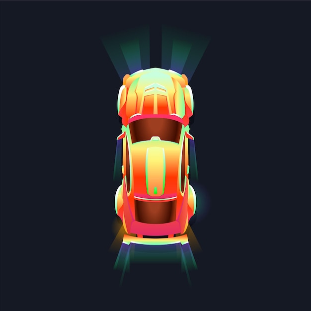 Jogo de carros modernos coloridos