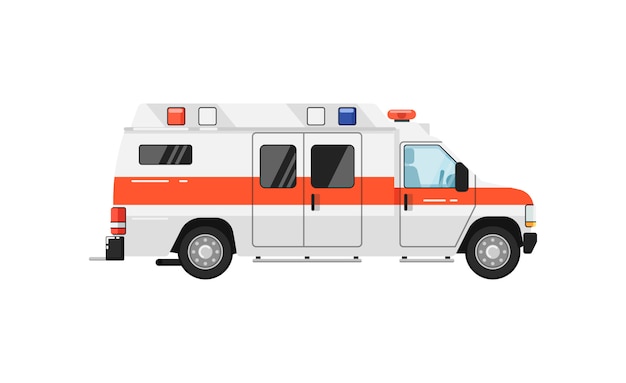 Carro isolado ilustração de ambulância