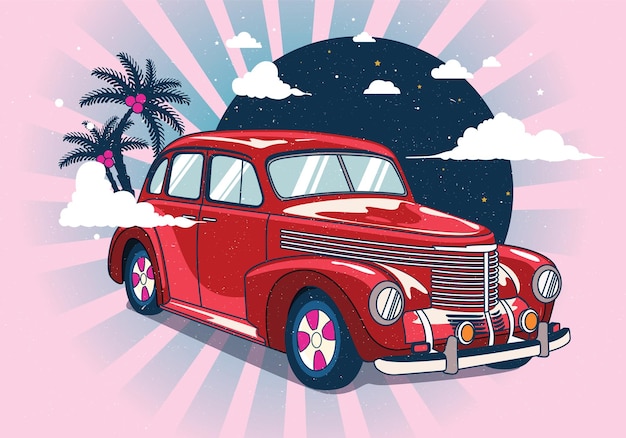 Carro Retro Vol 2 Vector