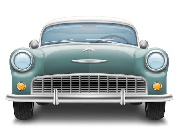 carro vintage velho retro obsoleto veículo de transporte ilustração vetorial