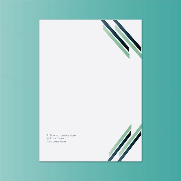 carta de negócios impressa em branco carta de negócios carta corporativa