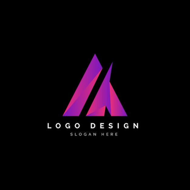 Carta de um design colorido logotipo abstrato