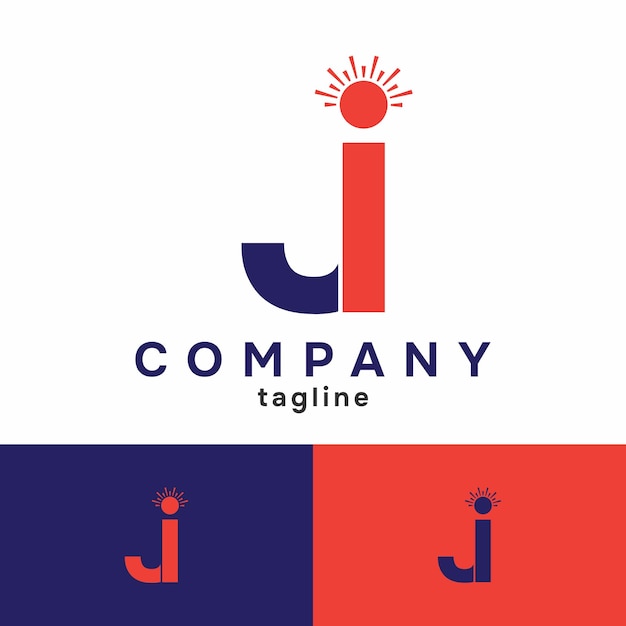 Carta ji com o logotipo do elemento sol