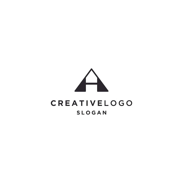 Carta uma ilustração em vetor de modelo de design de ícone de logotipo abstrato