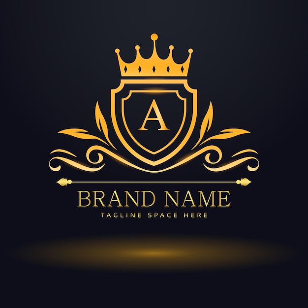 carta vetorial Um logotipo de luxo para sua marca