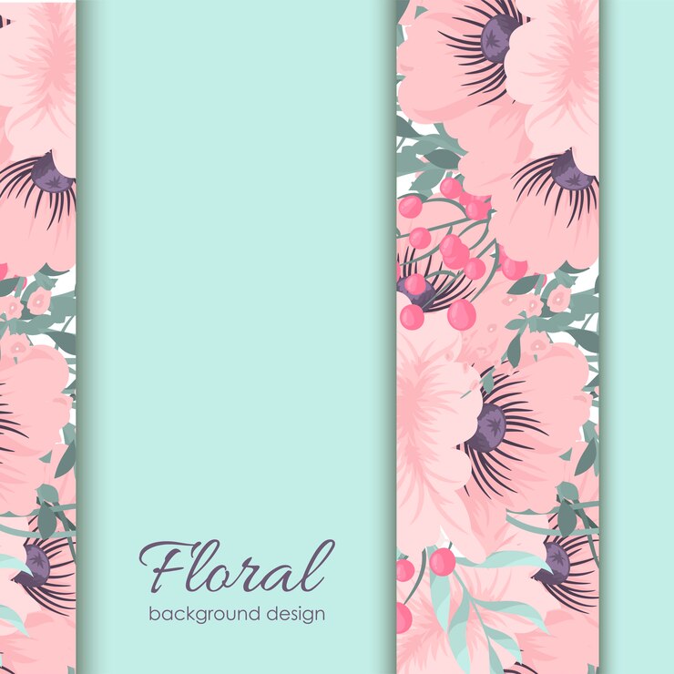 Vetor cartão com flores, aquarela. quadro de vetor