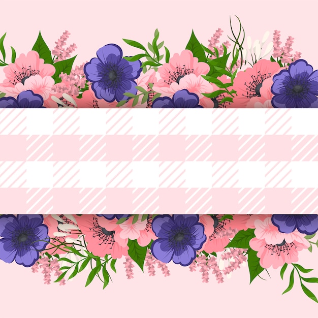 Cartão com flores