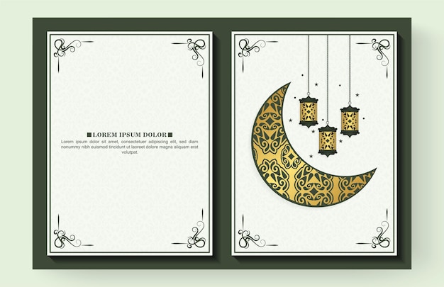 Cartão comemorativo do Ramadã Kareem