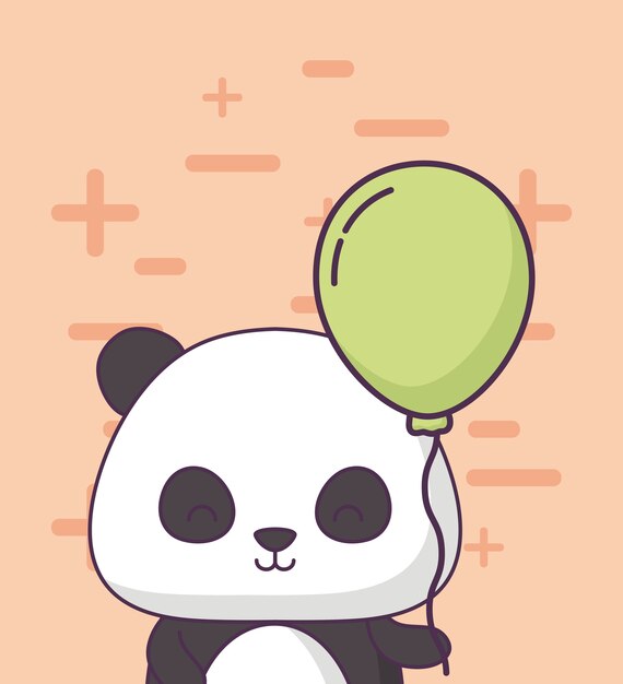 Vetores de Ícone Bonito Do Urso Panda Kawaii Personagem De Desenho Animado  Cara De Cabeça Engraçada Bochechas Corderosa Feliz Dia Dos Namorados Modelo  De Cartão De Felicitações Para Bebés Capa De Caderno