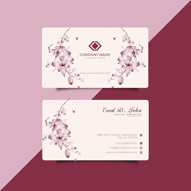 Cartão de Aquarela Cartões de Design Clássico Artes Minimalistas
