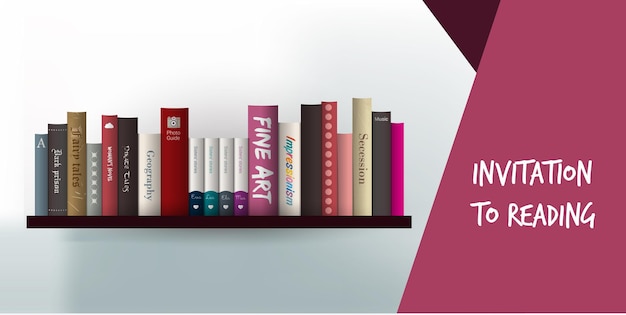 Cartão de convite à leitura.