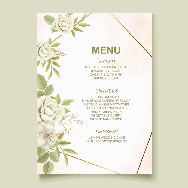 Cartão de convite de casamento de eucalipto a aquarela