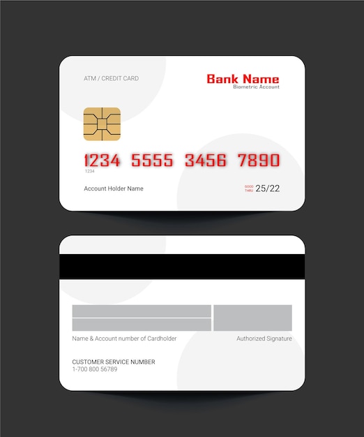 Cartão de crédito moderno