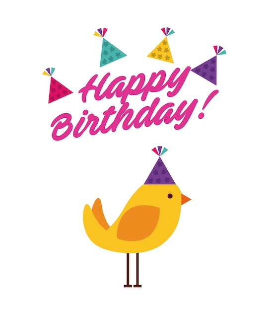 cartão de feliz aniversário comemoração