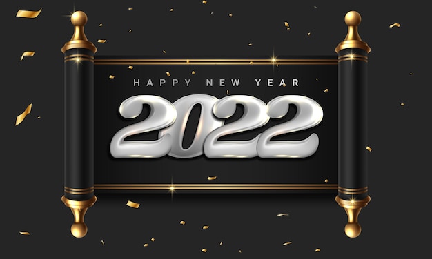 Cartão de feliz ano novo 2022