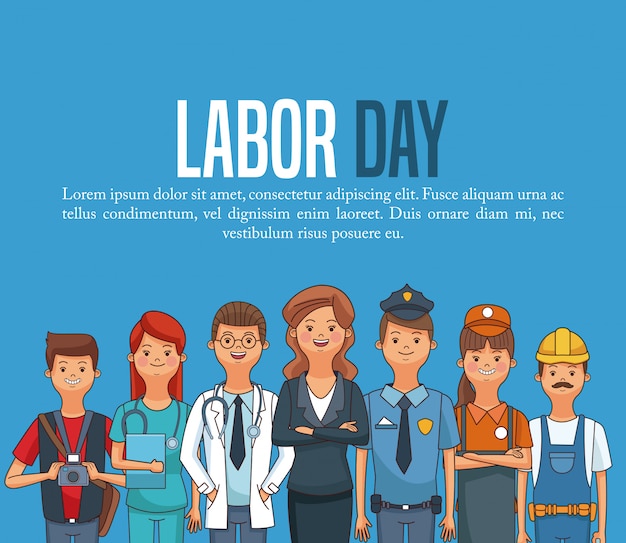 Cartão de feliz dia do trabalho