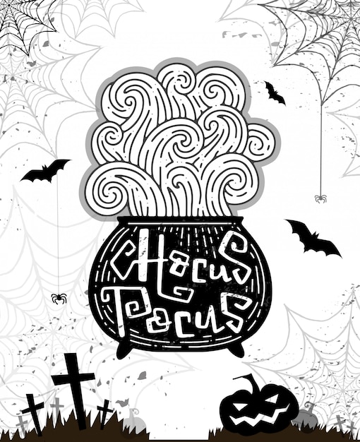 Cartão de festa de halloween, banner, cartaz.