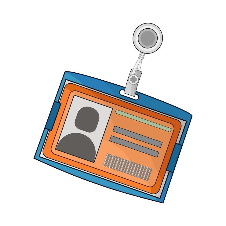 Vetor cartão de identificação