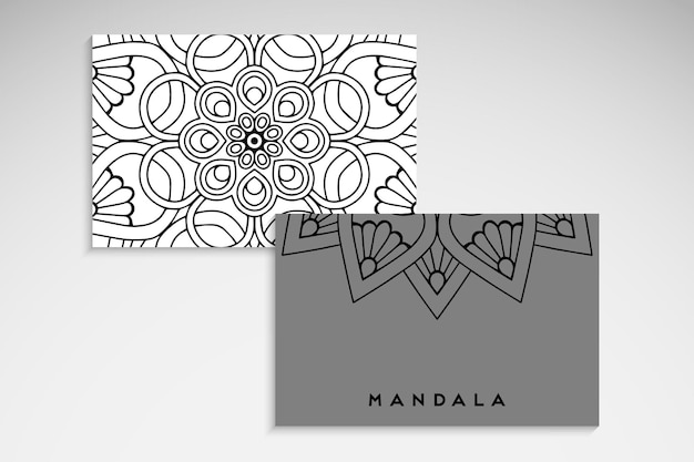 Cartão de mandala elegante