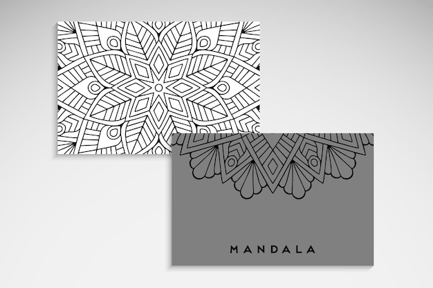 Cartão de mandala elegante