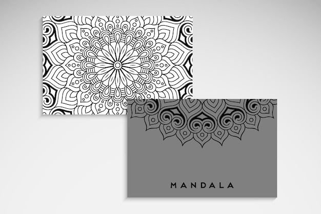 Cartão de mandala elegante