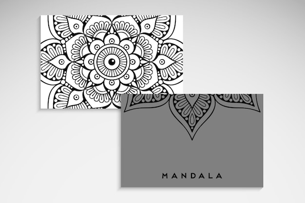 Cartão de mandala elegante