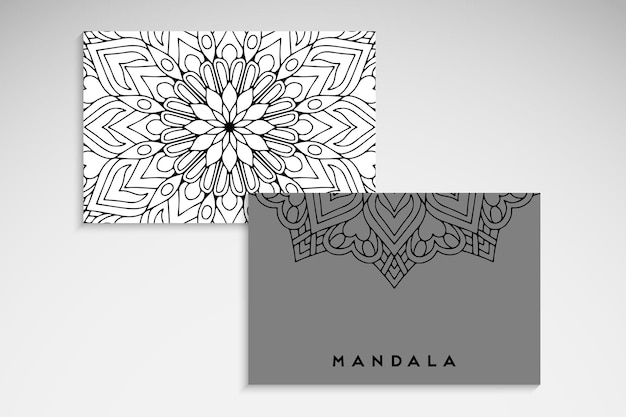 Cartão de mandala elegante