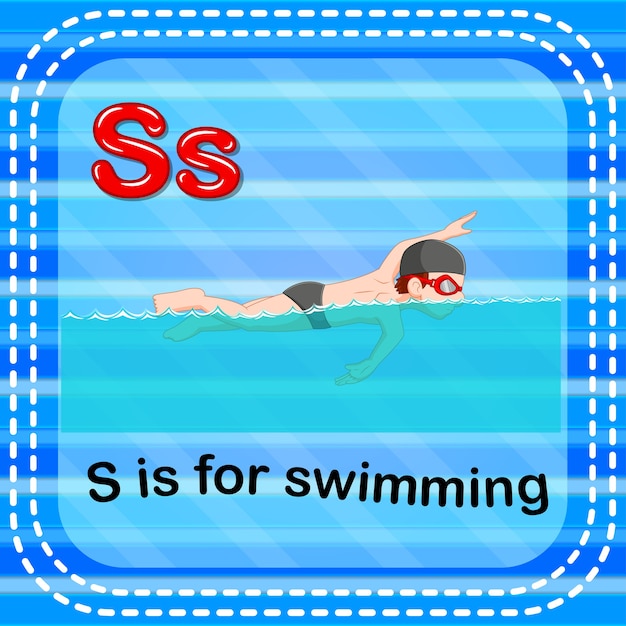 Cartão de memória letra s é para nadar