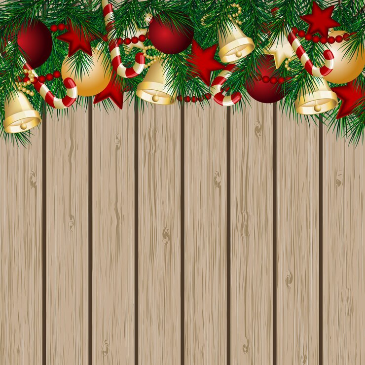 Vetor cartão de natal com galhos de árvores de natal e bolas