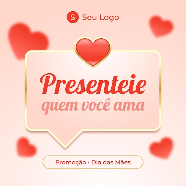 Vetor cartão de oferta de dia das mães