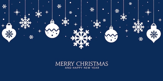 Cartão de saudação festivo Feliz Natal e Feliz Ano Novo