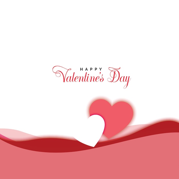 cartão de valentine de dois corações