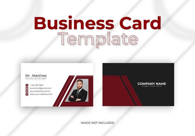 Vetor cartão de visita mínimo limpo profissional ou design de modelo de cartão de visita
