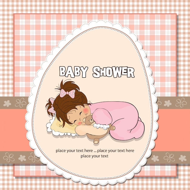 Cartão do chuveiro de bebê