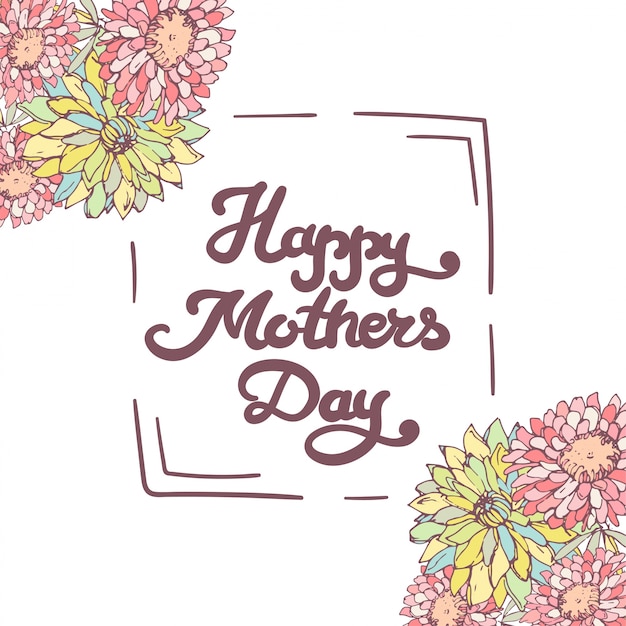 Cartão do dia das mães. feliz dia das mães.