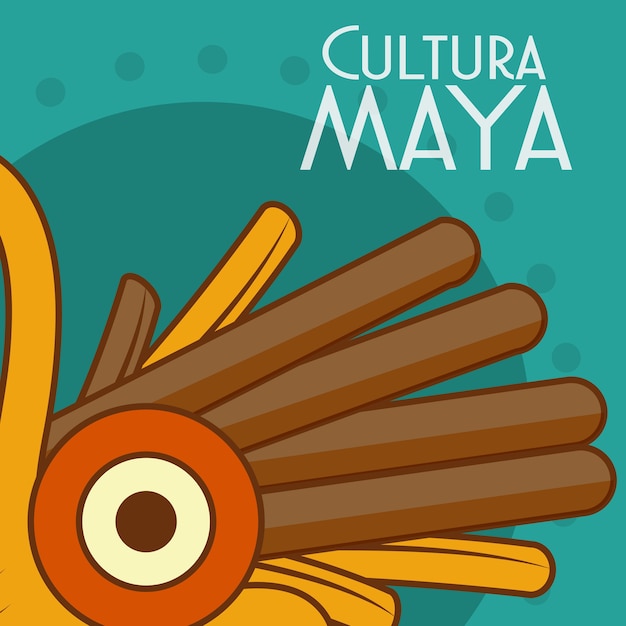 Cartão do maya da cultura