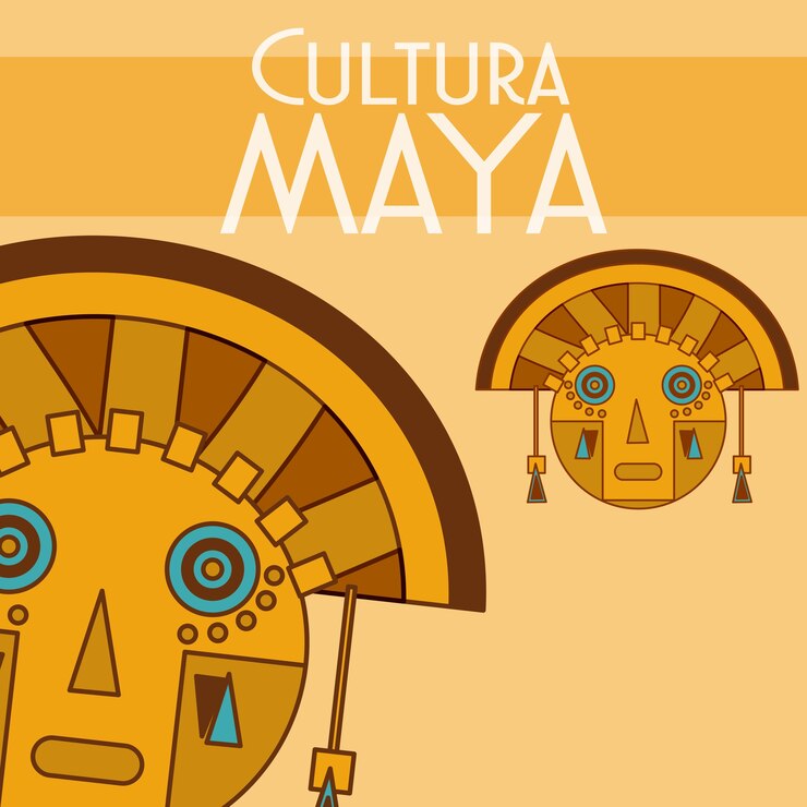 Vetor cartão do maya da cultura