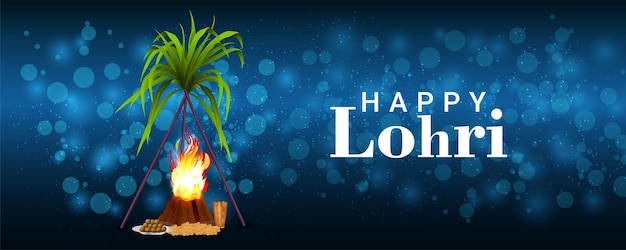 Cartão feliz da celebração de lohri