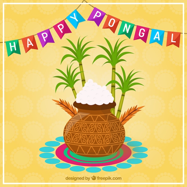 Cartão feliz de pongal