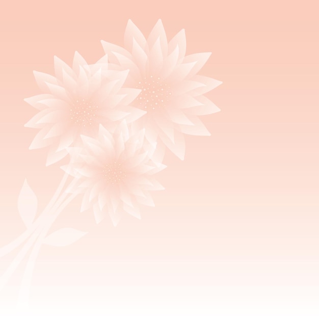 Vetor cartão feminino rosa com um ramo de flores macias