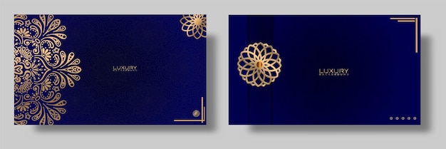 Vetor cartão islâmico de luxo
