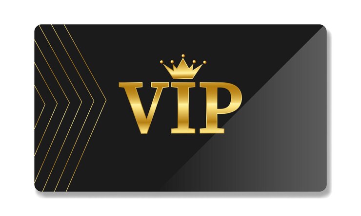 Vetor cartão vip premium