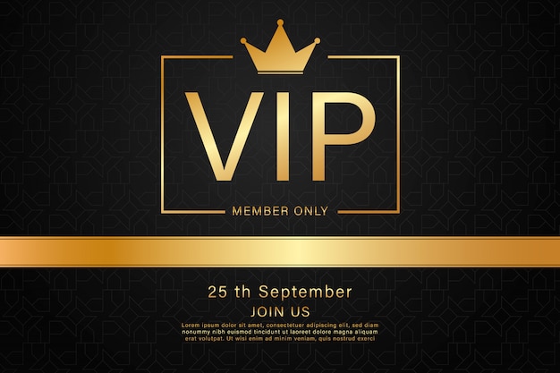 Cartão VIP preto cor dourada